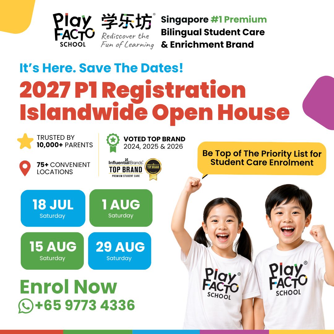 PlayFacto School islandwide open house campaign creative