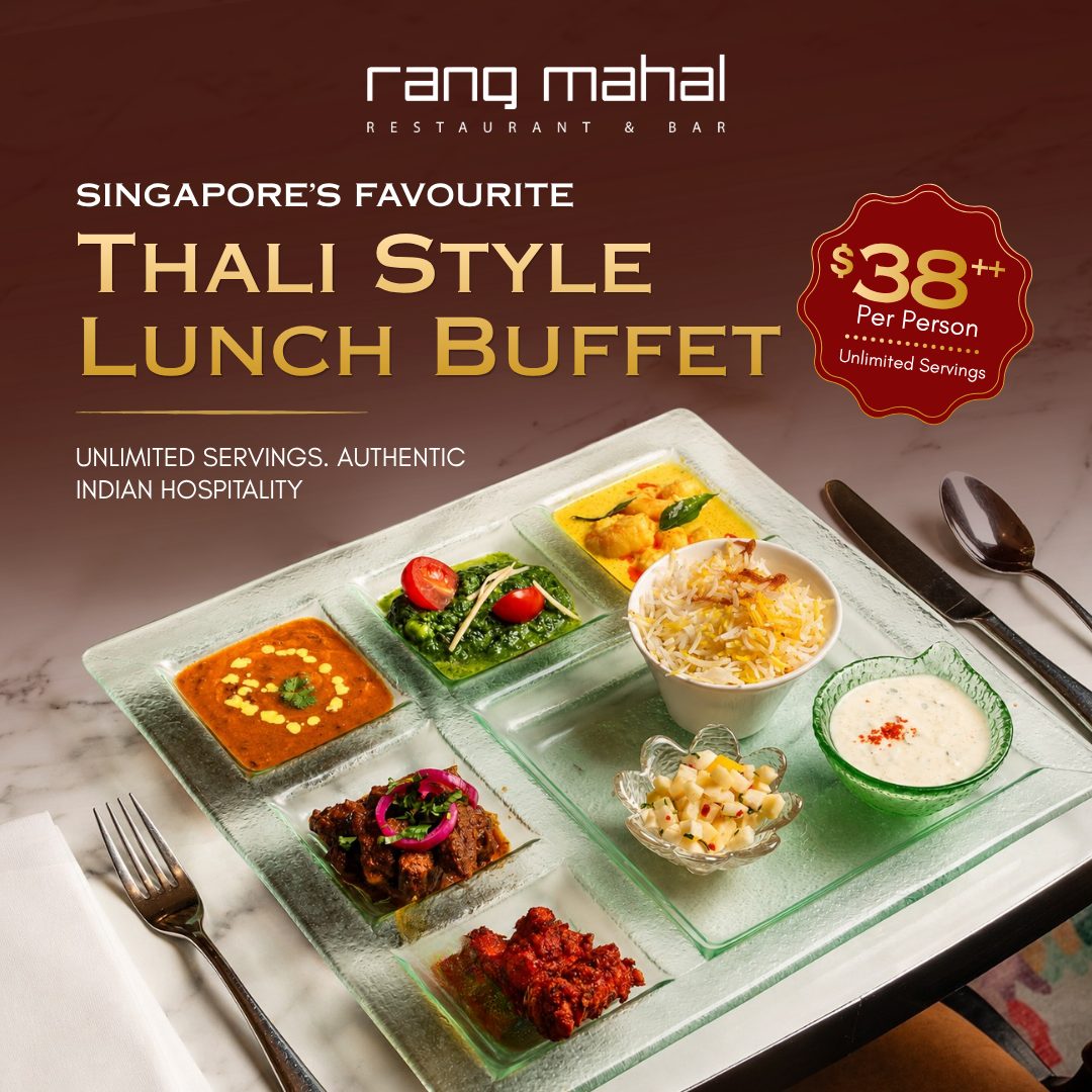 Rang Mahal thali lunch buffet campaign creative