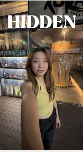 Vertical reel still for a bar client's social video