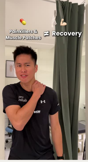 Vertical reel still for a physiotherapy client's social video