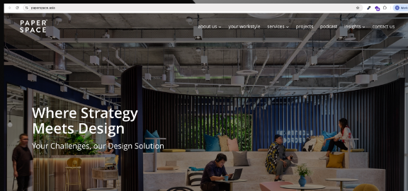 Website designed for Paper Space